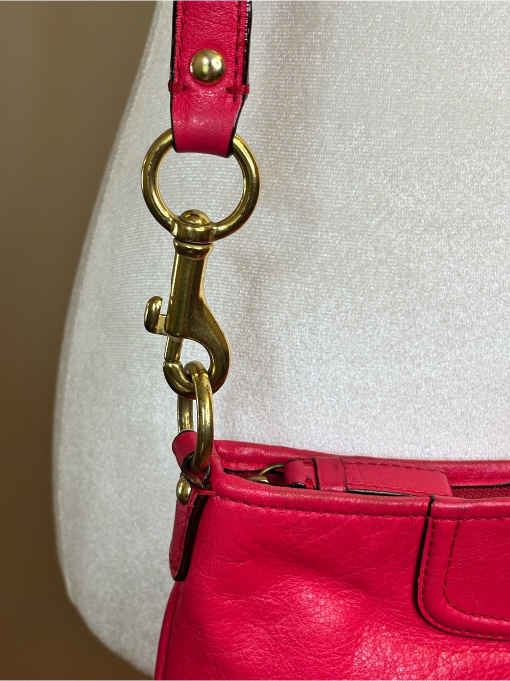 Coach Madison Pink Leather Crossbody Bag Gold Hardware - Picture 6 of 13